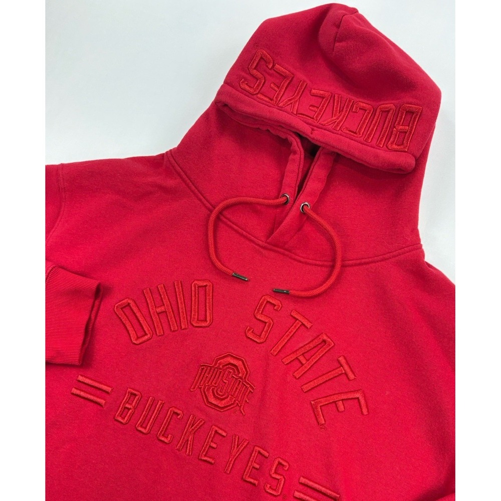 Ohio State Buckeyes Colosseum Hoodie Scarlet Fleece Embroidered Men's XXL
